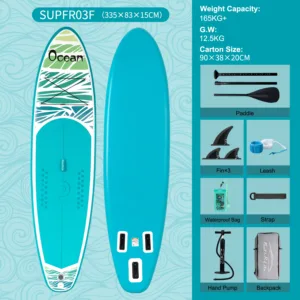 Feath-R-Lite – Planche de Surf Gonflable KOI SUP 11'6" avec Accessoires, Ultra-Stable Rapide et Facile à Transporter – Image 22