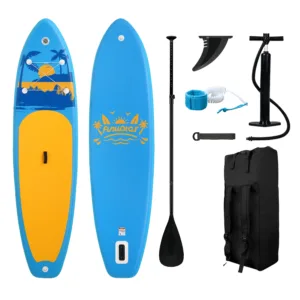 Planche à Pagaie Gonflable FunWater 11′ – SUP Ultra-légère avec Accessoires, PVC Double Couche Env. gratuit – Image 30