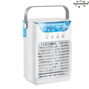 Climatiseur Portable USB AZNM – Ventilateur Brumisateur 3 Vitesses, 650ml – Refroidissement Silencieux & LED pour Maison et Bureau Liv. gratuit – Image 3