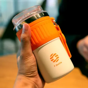 FEIJIAN – Gobelet à Café Inox 500ml/400ml – Thermos Portable Antidérapant et Étanche avec Corde Env. gratuit – Image 3