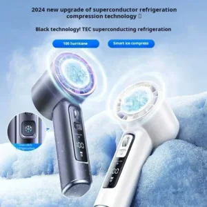 Ventilateur Portable 100 Vitesses avec Refroidissement Glacé – 4000 mAh Un souffle Exclusif de fraîcheur en 1 seconde, où que vous soyez. – Image 18