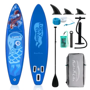 Planche à Pagaie Gonflable FunWater 11′ – SUP Ultra-légère avec Accessoires, PVC Double Couche Env. gratuit – Image 18