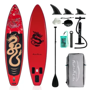 Planche à Pagaie Gonflable FunWater 11′ – SUP Ultra-légère avec Accessoires, PVC Double Couche Env. gratuit – Image 12