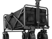Transportez facilement tout votre matériel avec ce chariot utilitaire pliable grande capacité. Idéal pour la plage, le camping, le jardin ou les courses. Robuste, pliable et maniable.