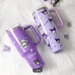 Tasse Stanley 40oz avec Poignée et Paille – 1200ml Voiture / Glace – Design Hello Kitty Env. gratuit – Image 10