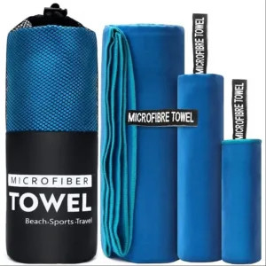 Serviette microfibre sport ultra absorbante 80x160 cm. Séchage rapide, légère et douce. Idéale pour fitness, natation, camping ou plage. Couleurs vives.