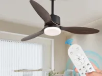 Offrez une touche moderne à votre intérieur avec le ventilateur de plafond IRALAN 30W. Télécommande, appli mobile, lumière LED réglable et moteur silencieux. Parfait pour salon, chambre ou restaurant.