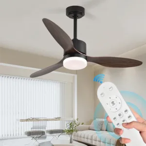 Offrez une touche moderne à votre intérieur avec le ventilateur de plafond IRALAN 30W. Télécommande, appli mobile, lumière LED réglable et moteur silencieux. Parfait pour salon, chambre ou restaurant.