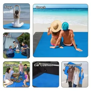 Couverture de Plage Étanche et Pliable - Polymère Léger Portable pour Pique-Nique & Voyages Liv. gratuit – Image 5