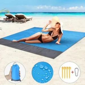 Couverture de Plage Étanche et Pliable - Polymère Léger Portable pour Pique-Nique & Voyages Liv. gratuit – Image 3