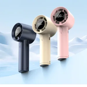 Mini Ventilateur Portable 100 Vitesses – USB Rechargeable, Refroidissement par Glace, Support Téléphone, Silencieux Env. gratuit – Image 6