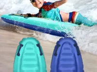 Planche de surf gonflable avec poignée pour adultes et enfants. Idéale pour la plage, le surf, la natation et la flottaison. Léger, solide et portable.