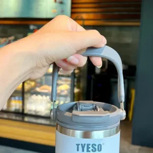 Tasse Isotherme TYESO Portable – Double Isolation, Acier Inoxydable, 600/900ml – Idéale Café, Glace & Voyages Exclusif – Image 3