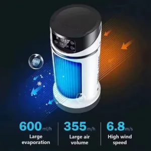 Mini Climatiseur Portable Sarmocare – Refroidisseur d'air à eau USB pour Bureau et Maison Exp. rapide – Image 11