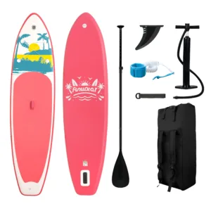 Planche à Pagaie Gonflable FunWater 11′ – SUP Ultra-légère avec Accessoires, PVC Double Couche Env. gratuit – Image 32