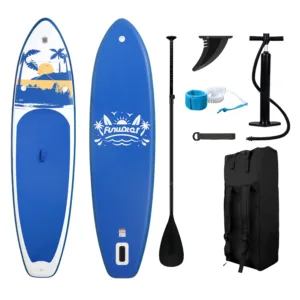 Planche à Pagaie Gonflable FunWater 11′ – SUP Ultra-légère avec Accessoires, PVC Double Couche Env. gratuit – Image 31