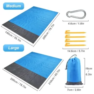 Couverture de Plage Étanche et Pliable - Polymère Léger Portable pour Pique-Nique & Voyages Liv. gratuit – Image 2