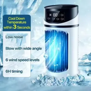 Mini Climatiseur Portable Sarmocare – Refroidisseur d'air à eau USB pour Bureau et Maison Exp. rapide – Image 8