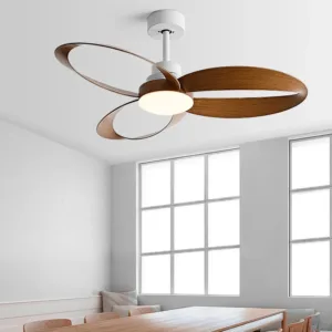 Ventilateur de Plafond Industriel Vintage 42/52” avec Télécommande – INTELLIGENT FAN, LED Intégrée & Moteur DC Silencieux Env. gratuit – Image 4