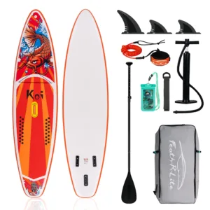 Planche à Pagaie Gonflable FunWater 11′ – SUP Ultra-légère avec Accessoires, PVC Double Couche Env. gratuit – Image 6
