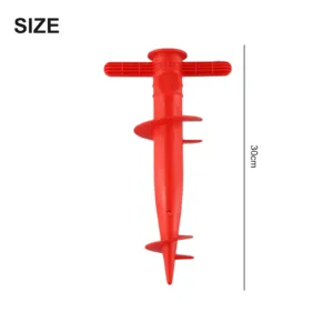 Fixation Parasol de Plage en Plastique 31x17 cm – Ancrage au Sol, Accessoire Résistant pour Sable et Herbe Env. rapide – Image 3