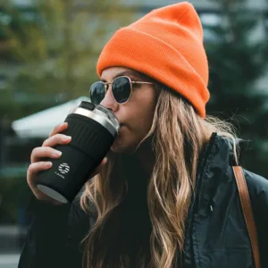 FEIJIAN – Gobelet à Café Inox 500ml/400ml – Thermos Portable Antidérapant et Étanche avec Corde Env. gratuit – Image 4