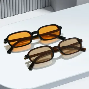 Lunettes de Soleil Rondes Unisexes - Monture Géométrique Tendance, Lentilles Multicolores UV400 Liv. gratuit – Image 2