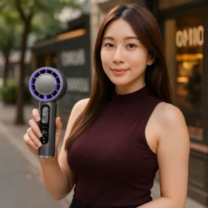 Ventilateur Portable 100 Vitesses avec Refroidissement Glacé – 4000 mAh Un souffle Exclusif de fraîcheur en 1 seconde, où que vous soyez. – Image 16