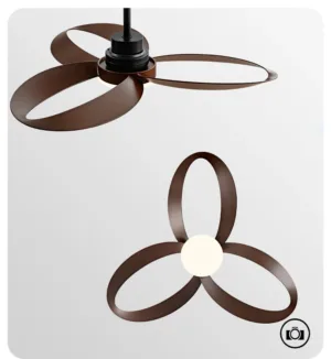 Ventilateur de Plafond Industriel Vintage 42/52” avec Télécommande – INTELLIGENT FAN, LED Intégrée & Moteur DC Silencieux Env. gratuit – Image 3
