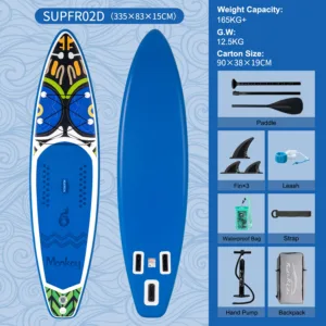 Feath-R-Lite – Planche de Surf Gonflable KOI SUP 11'6" avec Accessoires, Ultra-Stable Rapide et Facile à Transporter – Image 21