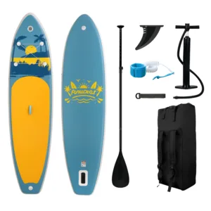 Planche à Pagaie Gonflable FunWater 11′ – SUP Ultra-légère avec Accessoires, PVC Double Couche Env. gratuit – Image 34