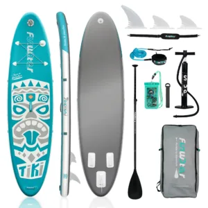 Planche à Pagaie Gonflable FunWater 11′ – SUP Ultra-légère avec Accessoires, PVC Double Couche Env. gratuit – Image 8