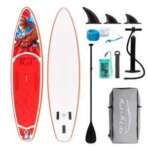Planche à Pagaie Gonflable FunWater 11′ – SUP Ultra-légère avec Accessoires, PVC Double Couche Env. gratuit – Image 4
