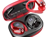 Profitez de 75h d’autonomie avec les écouteurs Funlarto Bluetooth 5.3. Étanches IP7, micro ENC, crochets d’oreille, son Hi-Fi pour sport et appels clairs.