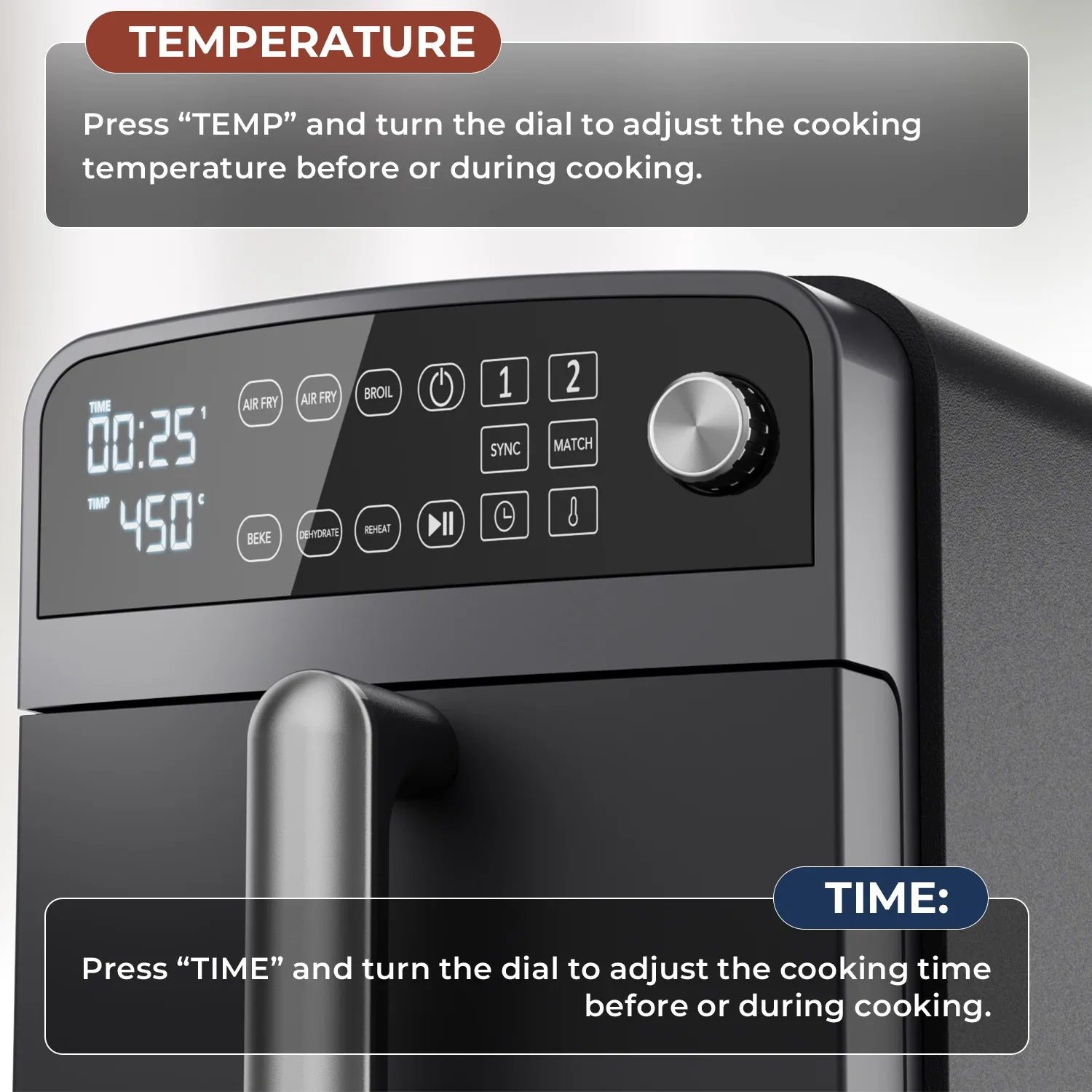 Friteuse Ă Air Double Panier OYAJIA 10QT Env. gratuit 5 Friteuse Ă Air Double Panier OYAJIA 10QT Env. gratuit â Image 5