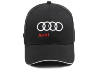 Casquette de baseball Audi en coton, logo brodé, réglable. Un accessoire élégant pour les fans d'Audi A3, A4, A6, Q5, RS4…