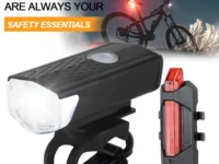 Éclairage  vélo avant et arrière USB rechargeable, 3 modes, LED haute puissance, étanche IPX4. Installation rapide, visibilité maximale, sécurité garantie. 