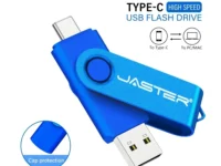 Optez pour la clé USB 3.0 Type-C 64 Go haute vitesse : transfert rapide, design rotatif, fonction OTG, porte-clés inclus. Idéale pour smartphone, tablette, PC et Mac