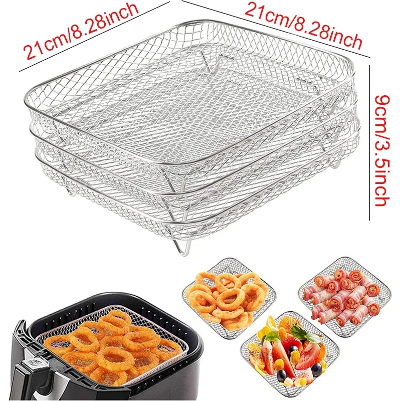 3 layer grill rack