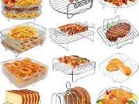 Grille Optimisez la cuisson de vos aliments avec cette grille de cuisson en acier inoxydable pour friteuse à air – forme carrée, ronde ou rectangulaire – compatible Cosori, Vortex, Ninja. Croustillant et cuisson uniforme garantis !