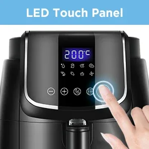 Air fryer Midea 4L 1500W 8 modes de cuisson Liv. gratuit 1 Midea 4L Air fryer sans huile, également connue sous le nom de friteuse à air chaud, est un appareil de cuisine