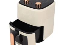 Optez pour la friteuse à air Ashata 5,5L, idéale pour une cuisine saine et rapide. Sans huile, grande capacité, 8 menus automatiques, puissante et simple à utiliser. Parfaite pour toute la famille.