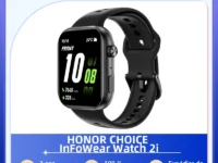 Découvrez la montre connectée HONOR InFoWear Watch 2i : écran AMOLED 1,85’’, étanche IP68, autonomie 10 jours, suivi santé & sommeil. Compatible Android & iOS.