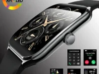 Découvrez cette montre intelligente ultra mince avec un écran AMOLED 1.96" HD 360*360, un suivi des activités, un moniteur de fréquence cardiaque et de sommeil. Parfaite pour un usage quotidien ou sportif, compatible avec iOS et Android.