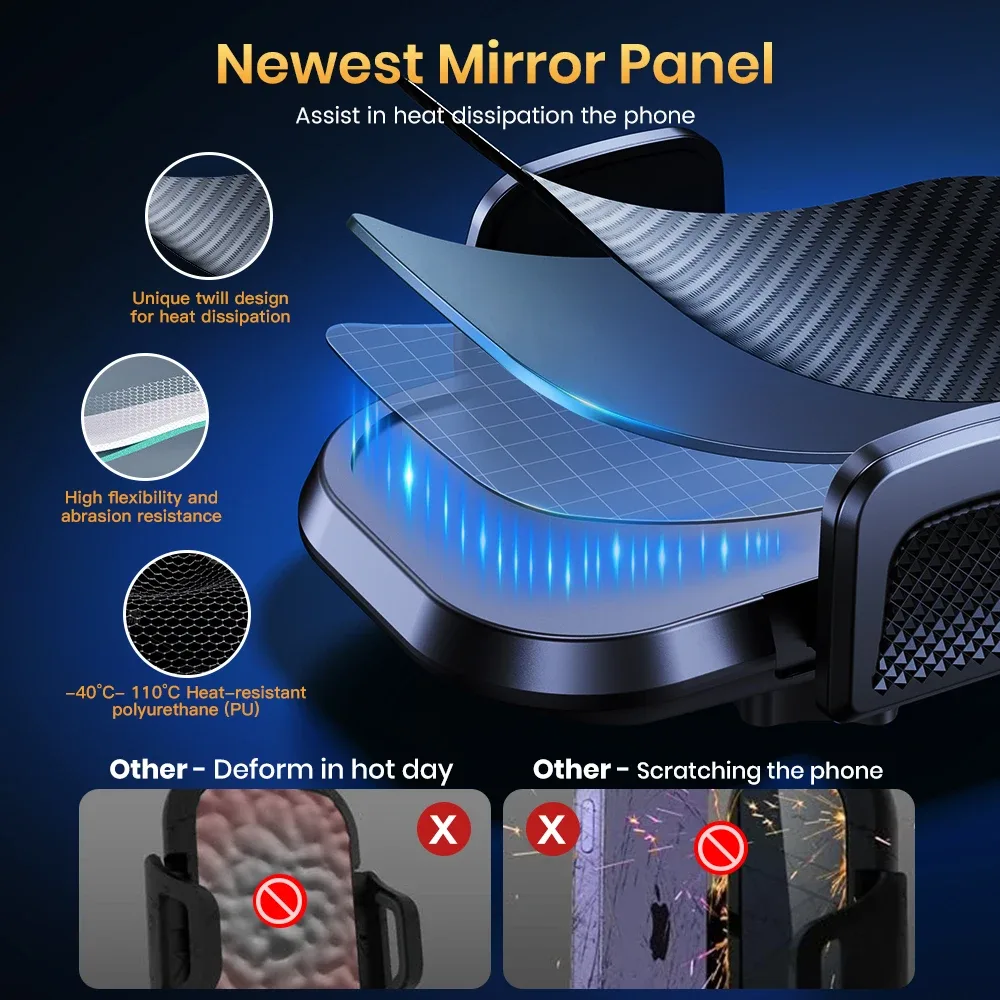 Support de téléphone voiture TOPK D46N – Universel compatible iPhone Android Liv. gratuit 3 Support de téléphone voiture TOPK D46N – Universel compatible iPhone Android Liv. gratuit – Image 3