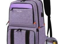 Sac à dos isotherme multifonction avec compartiment repas et ordinateur portable 15,6", port USB, protection RFID et design anti-vol. Idéal pour le travail, les voyages et les pique-niques.