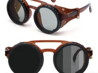 Lunettes de soleil homme rétro punk ND9, verre polarisé UV400, monture aluminium, parfaites pour la conduite, la pêche et les activités extérieures.