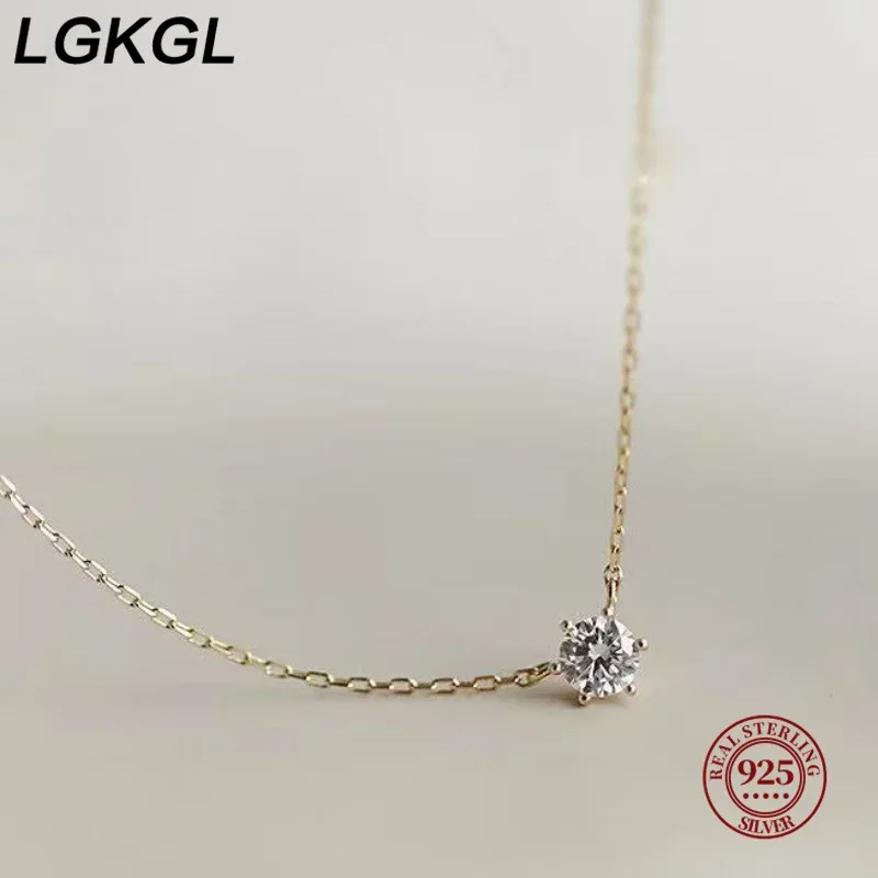 Collier en argent 925 plaqué or 18 carats avec pendentif zircon 5A Liv. gratuit 2 Collier en argent 925 plaqué or 18 carats avec pendentif zircon 5A Liv. gratuit – Image 2