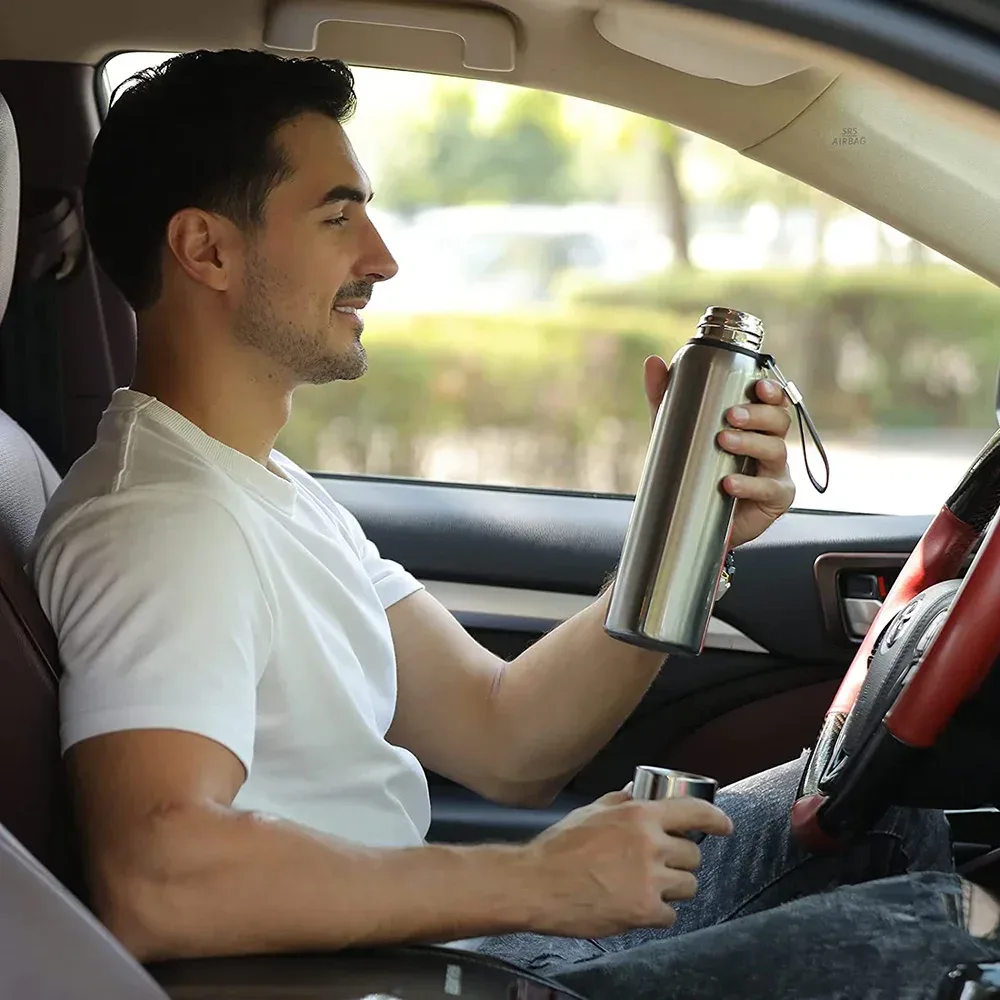 Bouteille Thermos Premium en Acier Inoxydable 304 â Flacon Isotherme Haute Performance Liv. gratuit 5 Bouteille Thermos Premium en Acier Inoxydable 304 â Flacon Isotherme Haute Performance Liv. gratuit â Image 5