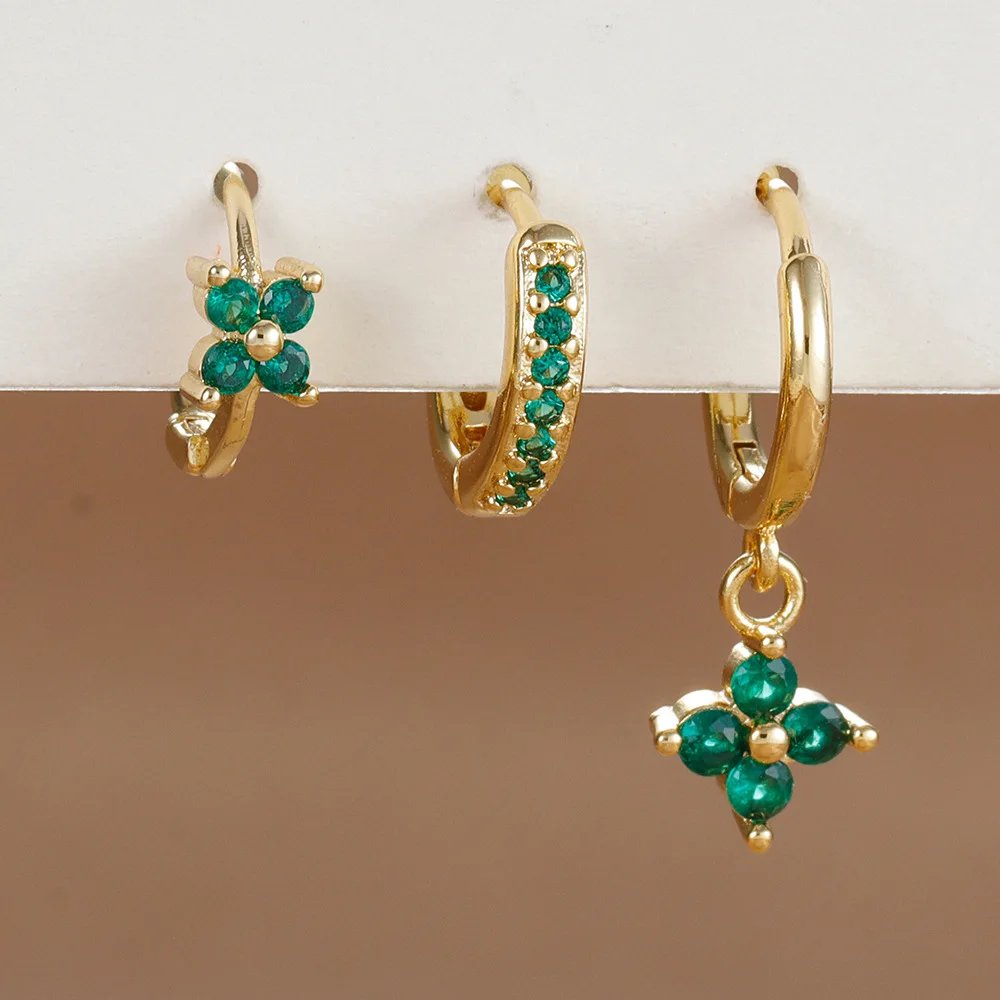 9-Gold-green-3pcs